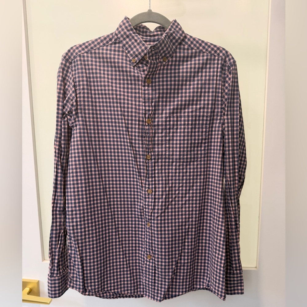 ROWM Checkered Button down Shirt - Blue and Pink